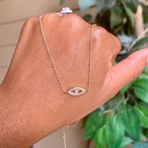 Jewelry - Evil Eye Gold Necklace